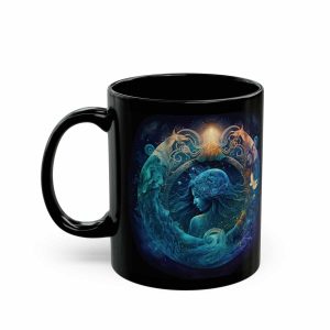 black aquarius mug 