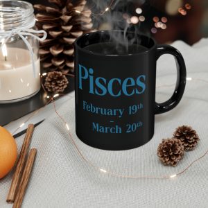 black pisces mug 