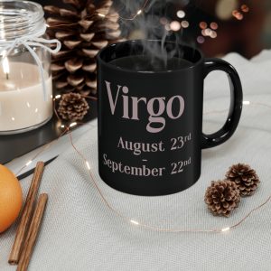 black virgo mug 