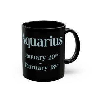 black aquarius mug 