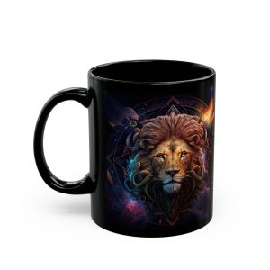 black leo mug 