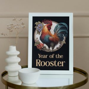 year of the rooster poster