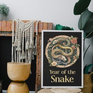 year of the snake poster