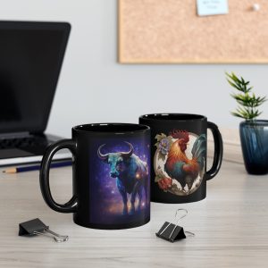 taurus rooster mug