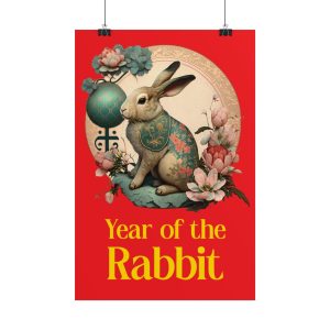 red year of the rabbit poster