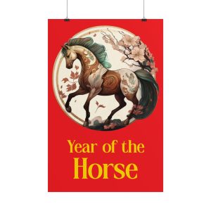 red year of the horse poster