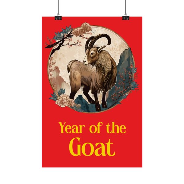 red year of the goat poster