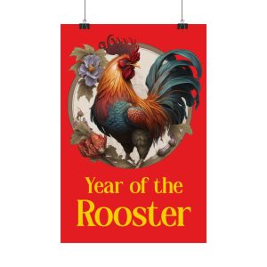 red year of the rooster poster