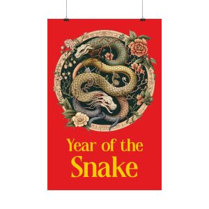 red year of the snake poster