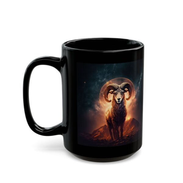 Black Aries Dog Mug - Image 6