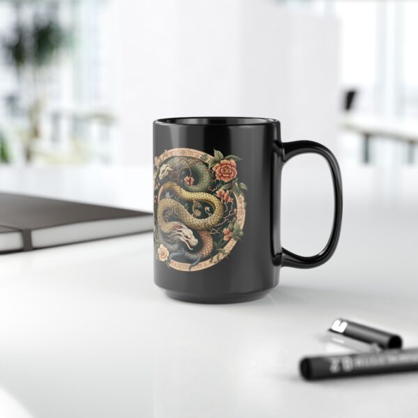 Black Aries Snake Mug - Image 7