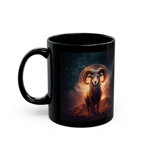 Black Aries Rat Mug - Image 4