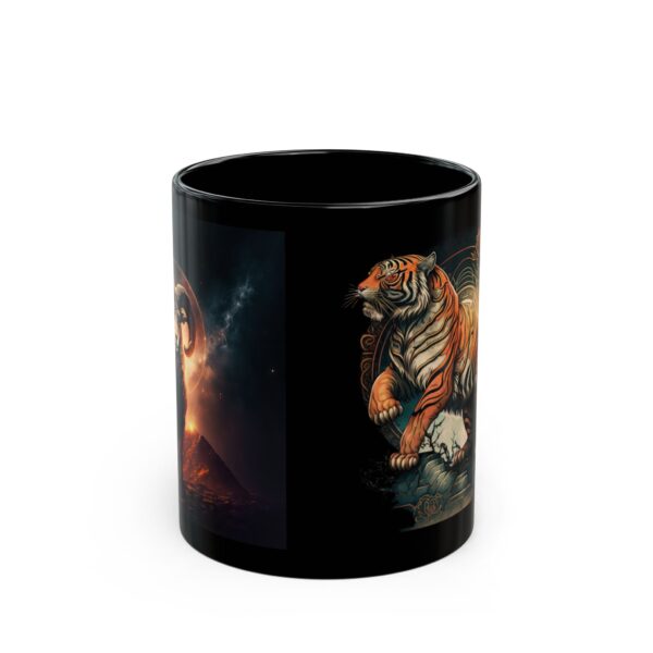 Black Aries Tiger Mug - Image 2