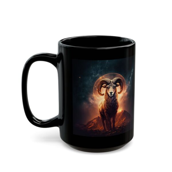 Black Aries Rooster Mug - Image 6