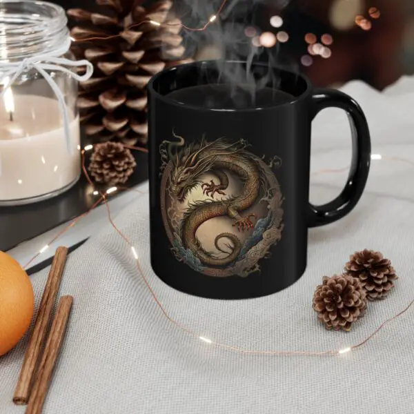 Black Aries Dragon Mug - Image 5