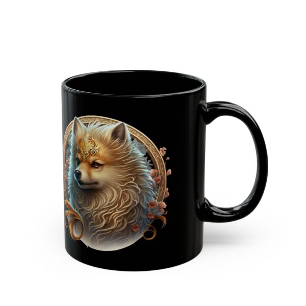 Black Aries Dog Mug - Image 3