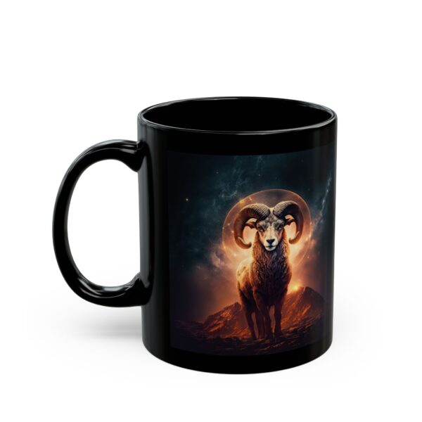 Black Aries Horse Mug - Image 4