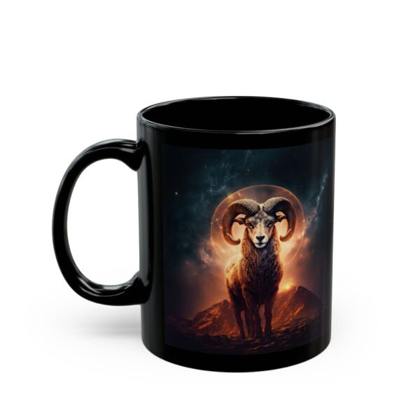 Black Aries Tiger Mug - Image 4