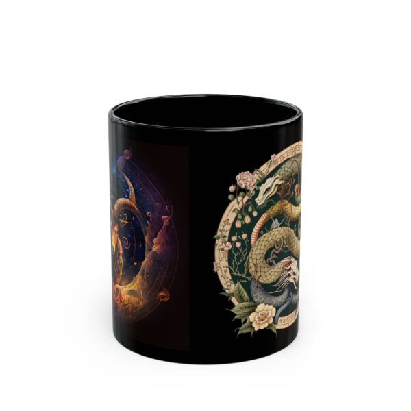 Black Capricorn Snake Mug - Image 2