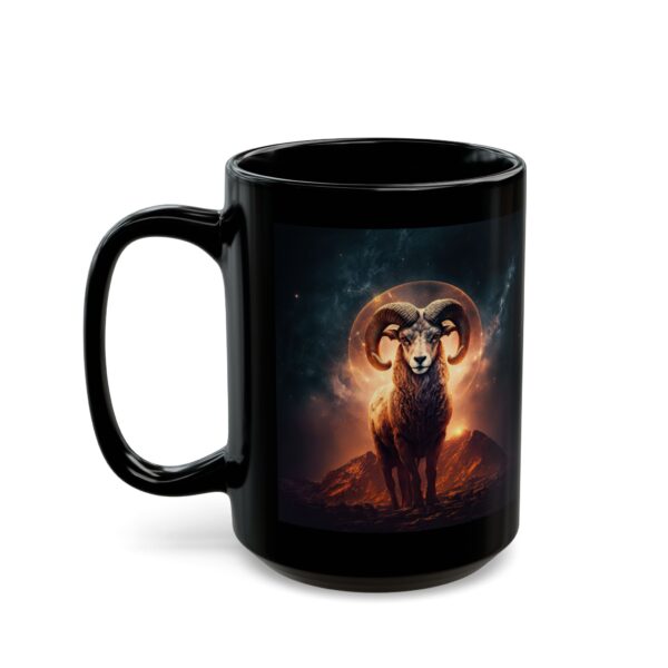 Black Aries Tiger Mug - Image 6