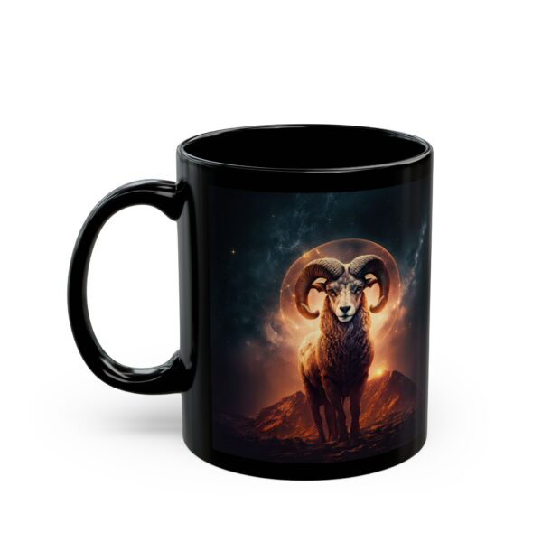 Black Aries Snake Mug - Image 3