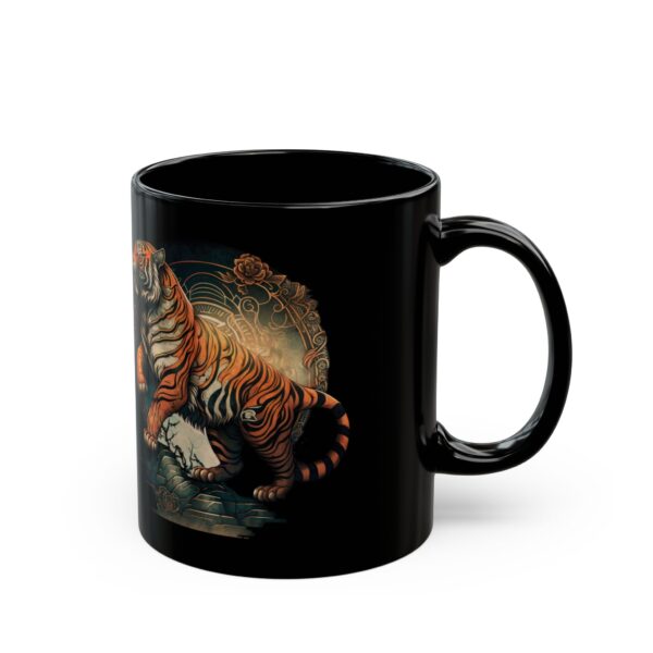 Black Aries Tiger Mug - Image 3