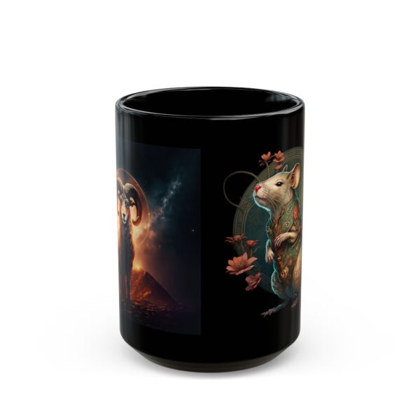 Black Aries Rat Mug - Image 7