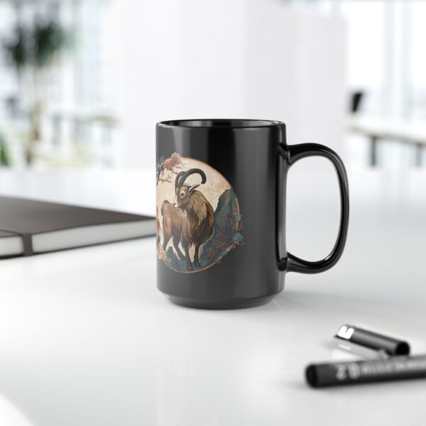 Black Aries Goat Mug - Image 7