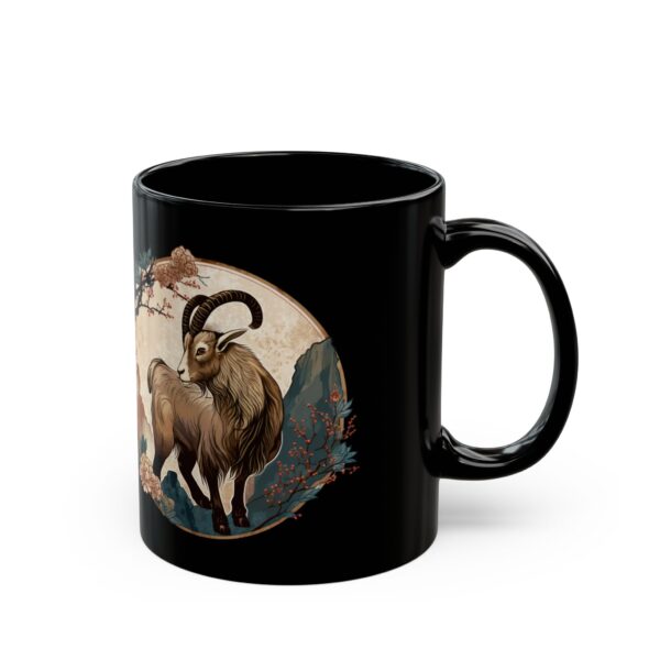 Black Aries Goat Mug - Image 3