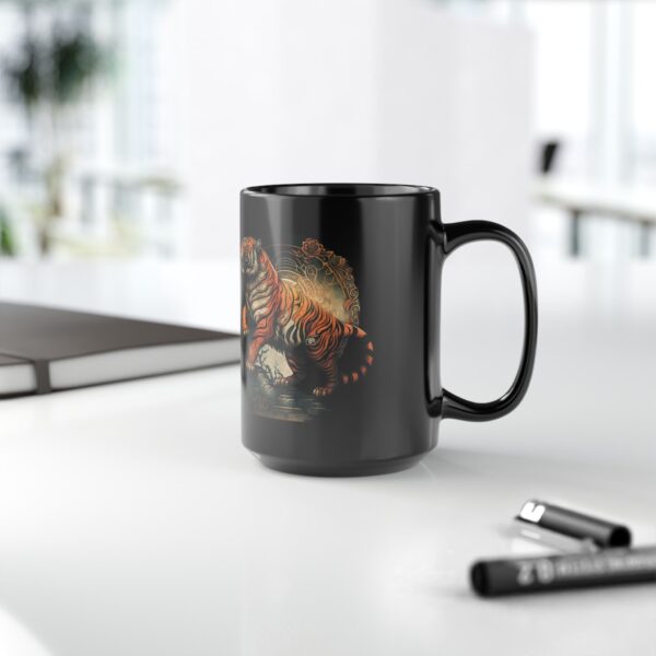 Black Aries Tiger Mug - Image 7