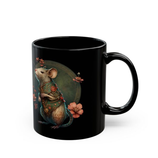 Black Aries Rat Mug - Image 3