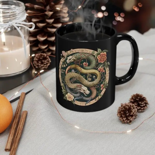 Black Aries Snake Mug - Image 4