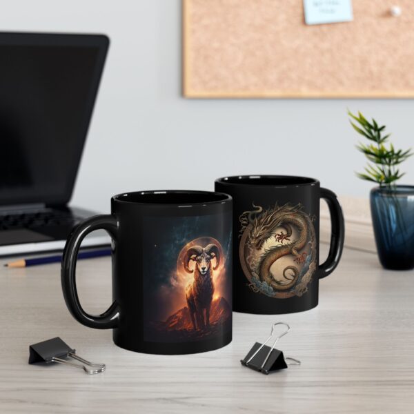 aries dragon mug