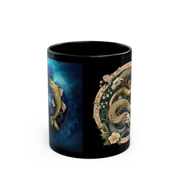 Black Pisces Snake Mug - Image 2