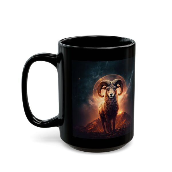 Black Aries Monkey Mug - Image 6