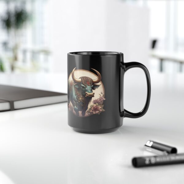 Black Capricorn Ox Mug - Image 7