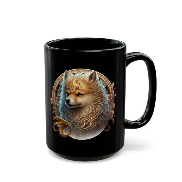 Black Pisces Dog Mug - Image 5