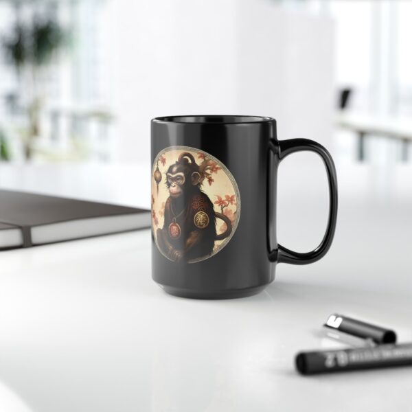 Black Gemini Monkey Mug - Image 7