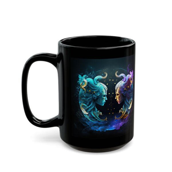 Black Gemini Monkey Mug - Image 6