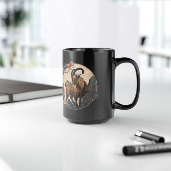 Black Sagittarius Goat Mug - Image 6