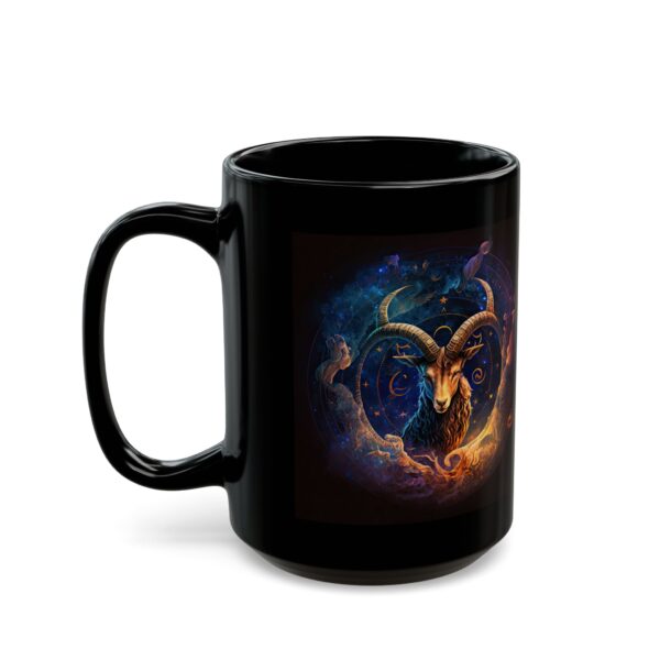 Black Capricorn Goat Mug - Image 6