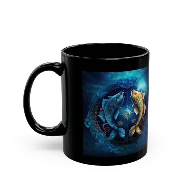 Black Pisces Pig Mug - Image 3