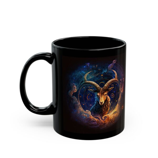 Black Capricorn Dog Mug - Image 4