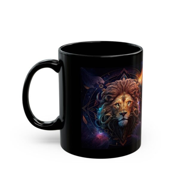 Black Leo Pig Mug - Image 3