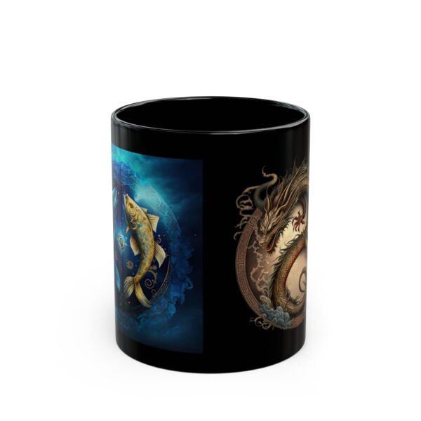 Black Pisces Dragon Mug - Image 2