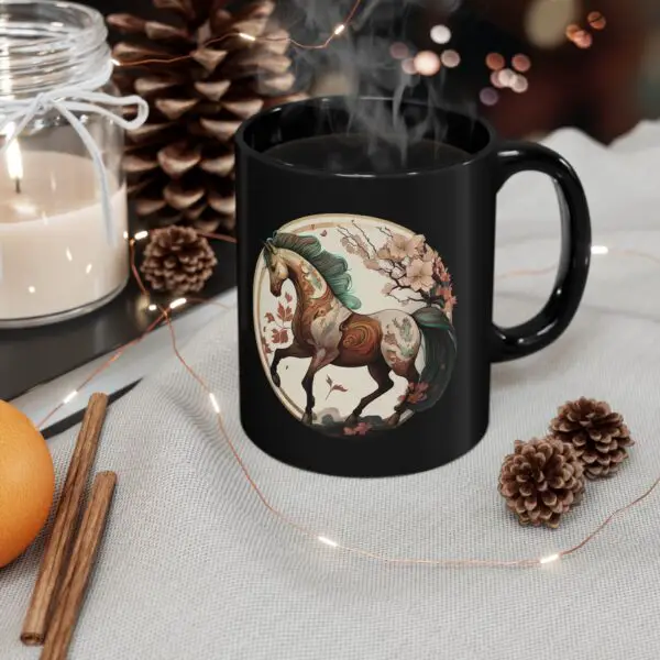 Black Capricorn Horse Mug - Image 5