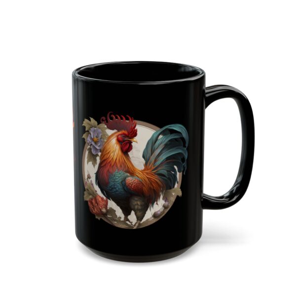 Black Leo Rooster Mug - Image 5