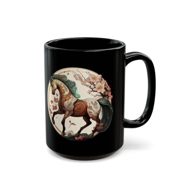 Black Sagittarius Horse Mug - Image 5