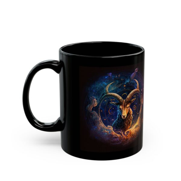 Black Capricorn Rat Mug - Image 4