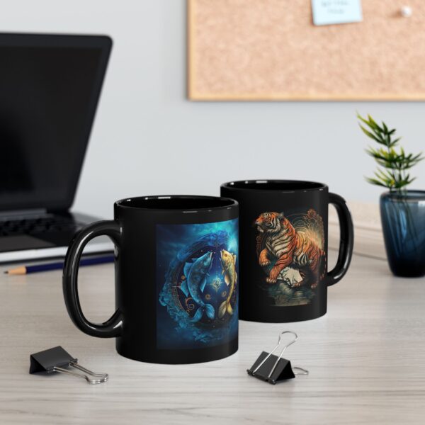 pisces tiger mug